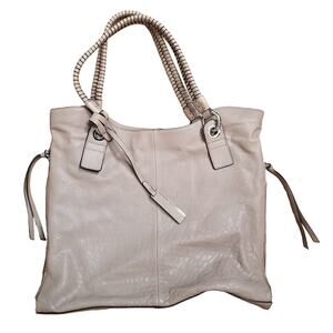 Vince Camuto Genuine Leather Cashmere Color Handbag Size Braided Straps - NWOT's